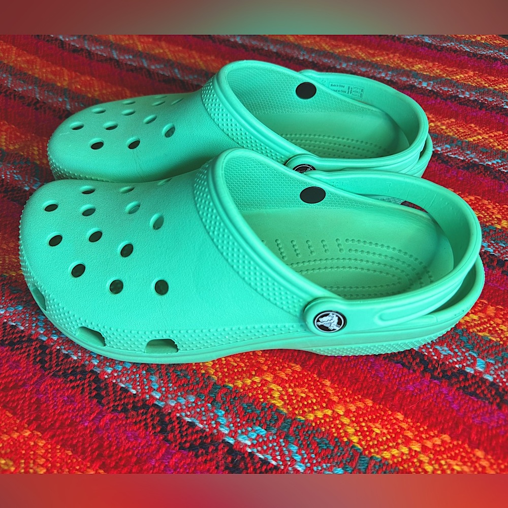 Crocs Classic Clog-Mint blue (Women 10, Men 8)